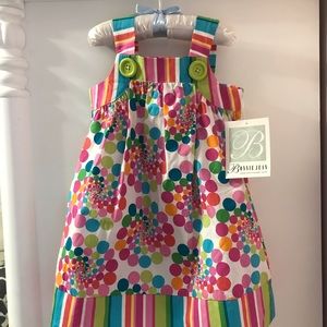 Bonnie Jean Polka dot dress 3T NWT